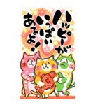 明るい年賀状ビッグスタンプ！年末にも（個別スタンプ：18）