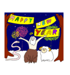 仙人の仙人による仙人のための年末年始–午（個別スタンプ：3）