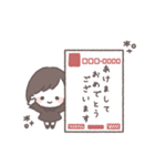 ゆるふわボブガール◎年末年始 #2026（個別スタンプ：1）