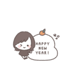 ゆるふわボブガール◎年末年始 #2026（個別スタンプ：3）