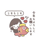 ゆるふわボブガール◎年末年始 #2026（個別スタンプ：18）