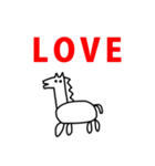 2026 うま らくがき 年賀状 お正月（個別スタンプ：35）