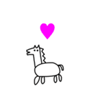 2026 うま らくがき 年賀状 お正月（個別スタンプ：36）