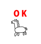 2026 うま らくがき 年賀状 お正月（個別スタンプ：40）