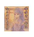 毎年使える♡ロリータファッションのお正月（個別スタンプ：8）