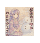 毎年使える♡ロリータファッションのお正月（個別スタンプ：12）