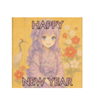 毎年使える♡ロリータファッションのお正月（個別スタンプ：14）