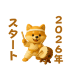 押忍！3D空手犬2026（個別スタンプ：15）
