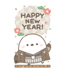 BIG♡もちっと！シマエナガさん。正月2026（個別スタンプ：1）