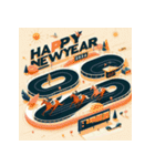 競馬風 2026年 あけおめ 馬 年賀状（個別スタンプ：19）