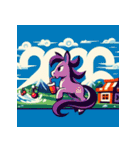 アドベンチャー 2026年 あけおめ 馬 年賀状（個別スタンプ：11）