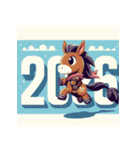 アドベンチャー 2026年 あけおめ 馬 年賀状（個別スタンプ：26）