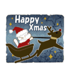 黒ねこ＆みけさん2025-2026便り（個別スタンプ：8）