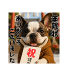 毎年使える♡フレンチブルドッグの年末年始（個別スタンプ：3）