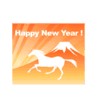 動く！午年の新年のごあいさつ（個別スタンプ：8）