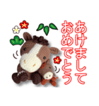 あみぐるみ午 お正月2026（個別スタンプ：4）