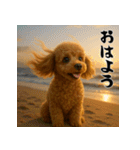 毎年使える♡トイプードルの年末年始（個別スタンプ：22）