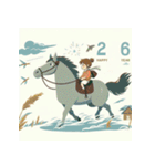 ファンタジー風 2026年 あけおめ 馬 年賀状（個別スタンプ：12）