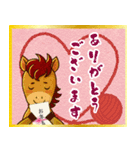 飛び出す！ずっと使える午年＊豪華年賀（個別スタンプ：19）