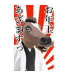 午年アニマルマスク☆お正月2026【BIG】（個別スタンプ：32）