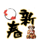 笑顔で迎える2026♡お正月シーズー年賀（個別スタンプ：7）