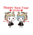 サロンスタッフスタンプ 年末年始 2026（個別スタンプ：21）