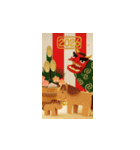 飛び出す！謹賀新年(午年・2026年）（個別スタンプ：3）