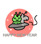 あけおめ！宇宙猫年賀スタンプ（個別スタンプ：3）