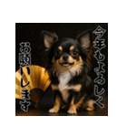 毎年使える♡ロングコートチワワの年末年始（個別スタンプ：7）