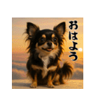 毎年使える♡ロングコートチワワの年末年始（個別スタンプ：23）