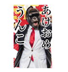 サングラスしたゴリラの正月2026【BIG】（個別スタンプ：10）