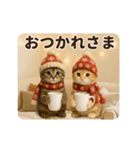 冬♡年末年始のねこの日常（個別スタンプ：3）