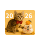 冬♡年末年始のねこの日常（個別スタンプ：22）