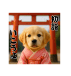 毎年使える♡ゴールデンレトリバー年末年始（個別スタンプ：14）