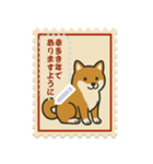 新春 切手風スタンプ（個別スタンプ：13）