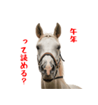 笑うウマには福きたる♪あけおめスタンプ（個別スタンプ：12）