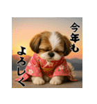 毎年使える♡シーズーの年末年始スタンプ（個別スタンプ：12）