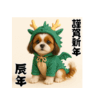 毎年使える♡シーズーの年末年始スタンプ（個別スタンプ：33）
