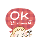 年末年始♡ゆるかわgirl（個別スタンプ：22）