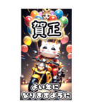 【BIG】バイク好き♡パリピねこ 年末年始（個別スタンプ：15）