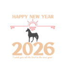 【午】大人のかっこいい年賀（個別スタンプ：29）