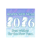 【午】大人のかっこいい年賀（個別スタンプ：33）