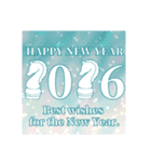 【午】大人のかっこいい年賀（個別スタンプ：35）