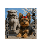 毎年使える♡ヨークシャテリアの年末年始（個別スタンプ：7）