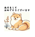 十二支全部 あけおめ 年賀状 北斎風（個別スタンプ：36）