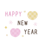 大人のシンプルな動物☆年末年始スタンプ（個別スタンプ：5）