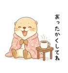 [あけおめことよろ]お正月ゆったりカワウソ（個別スタンプ：17）