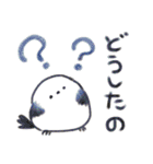 ほっこり過ごすシマエナガの冬（個別スタンプ：11）