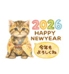 お正月猫にゃん♡年末年始（個別スタンプ：5）