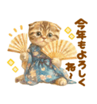 お正月猫にゃん♡年末年始（個別スタンプ：11）
